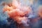 collision of abstract clouds and ethereal mist, creating a dreamy and atmospheric abstract composition