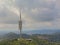 Collserola Telecommunications  tower on Tibidabo hill above Barcelona