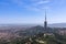 Collserola Tower Torre de Collserola on Tibidabo mountain in Barcelona