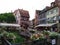 Colmar canals covered with flowers and itÂ´s houses in Rhenish style.