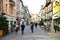 Colmar, France - Beautiful christmas decorated houses. French, ornaments.