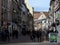 Colmar, France, March 6, 2019 Busy street in the old town