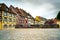 Colmar, Petit Venice, bridge and traditional houses. Alsace, France.