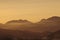 Colofour sunset in the Sierra Bernia , Altea, Spain
