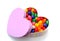 Coloful candies for Valentine day
