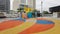 Coloful community basketball court, adobe rgb