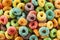 Coloful Fruit Cereal Loops