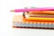 Coloful pencil and notebook