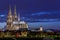 Cologne Cathedral at dusk