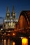 Cologne Cathedral at dusk