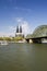 Cologne cathedral and hohenzollern bridge