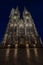 Cologne Cathedral, monument of German Catholicism and Gothic architecture in Cologne, Germany