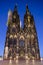 Cologne Cathedral At Night, Germany