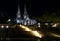 Cologne Cathedral over illuminated staircase.