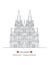 Cologne Cathedral Vector illustration