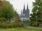 Cologne cathedral, view from Rheinpark