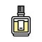 cologne fragrance bottle perfume color icon vector illustration