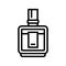 cologne fragrance bottle perfume line icon vector illustration