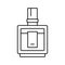 cologne fragrance bottle perfume line icon vector illustration