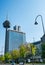 Cologne, Germany, Administration building of the Deutsche Telekom, German Telecom, with the TV tower called Colonius