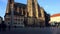 COLOGNE, GERMANY - APRIL 30, 2015: Steadycam view of interior of Cologne Cathedral. Cologne Cathedral is Germany`s most