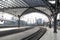 Cologne, GERMANY - April 7, 2018: platform in morning at Cologne Railway Main Station