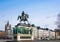 Cologne, Germany: Heumarkt Square with Reiterstandbild Equestrian Statue Famous Place