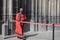 COLOGNE, GERMANY - Jun 27, 2020: Catholic priest with face mask