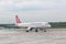 COLOGNE, GERMANY - MAY 12, 2014: Turkish Airlines Airbus A320 at