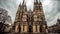 Cologne Gothic Basilica A Majestic Medieval Monument generated by AI