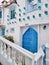 Colombia, Doradal, typical house facade of the Santorini neighborhood