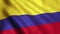 Colombia Flag Animation Video - 4K