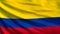 Colombia flag. Waving flag of Colombia 3d illustration