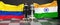 Colombia India talks, meeting or trade between those two countries that aims at solving political issues, symbolized by a chess