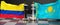 Colombia Kazakhstan talks, meeting or trade between those two countries that aims at solving political issues, symbolized by a