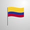 Colombia waving Flag