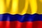 Colombia - waving flag - 3D illustration