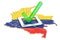 Colombian election concept, vote in Colombia, 3D rendering