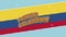 colombian flag and fuerza colombia lettering