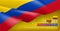 Colombian Independence day horizontal web banner
