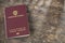 Colombian passport ready to travel abroad