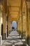 Colonade at the Sanctuary of Nostra Signora della Guardia near Genoa