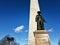 Colonel William Prescott statue and Bunker Hill monument