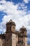 Colonial building in Peruvian Andes. Cathedral and main square in Cusco.