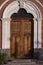 Colonial carved door