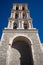 Colonial church tower in saltillo mexico