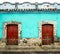 Colonial door in San Cristobal de las Casas, Chiapas, Mexico