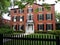 Colonial House with brick walls