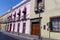 Colonial Houses in Street in Downtown Puebla