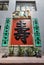 Colonial Macau Tung Sin Tong Charitable Society Macao Art Deco Architecture Colorful Chinese Calligraphy Poem Panel Sculpture